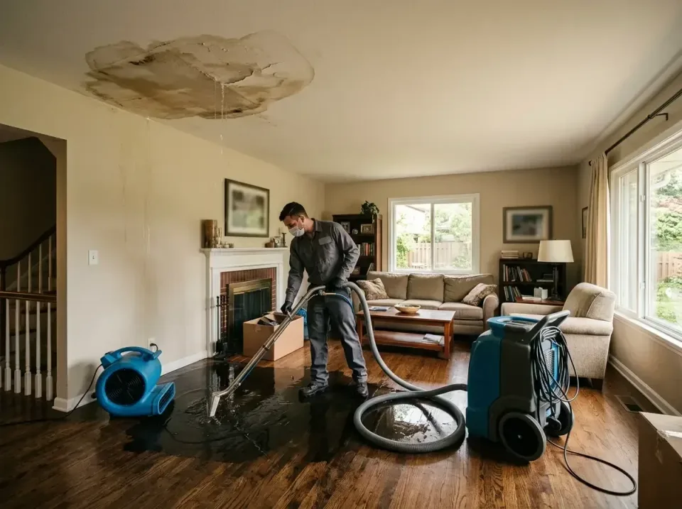 attic-pipe-burst-ceiling-drip-008 — frequently asked questions, Water Damage Restoration & Carpet Care in Howard, WI